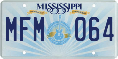 MS license plate MFM064