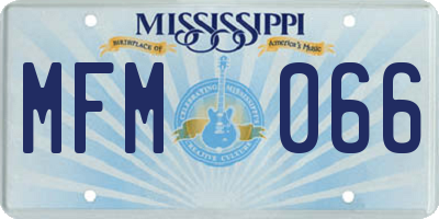 MS license plate MFM066