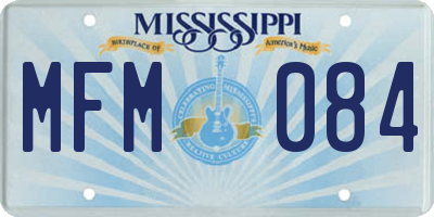 MS license plate MFM084