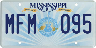 MS license plate MFM095