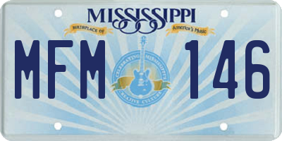 MS license plate MFM146
