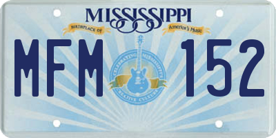 MS license plate MFM152