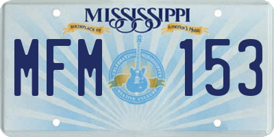 MS license plate MFM153