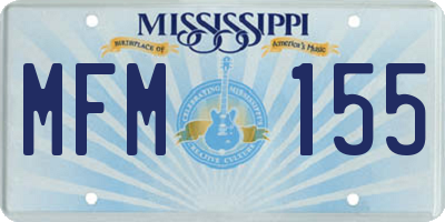 MS license plate MFM155