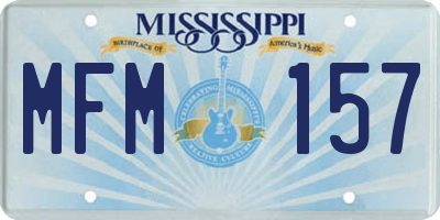 MS license plate MFM157