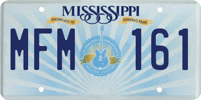 MS license plate MFM161
