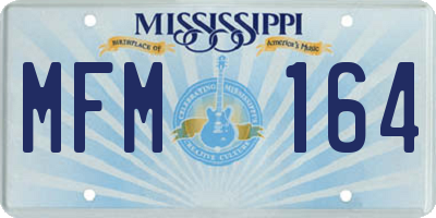 MS license plate MFM164