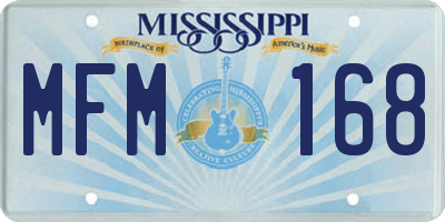 MS license plate MFM168