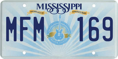 MS license plate MFM169