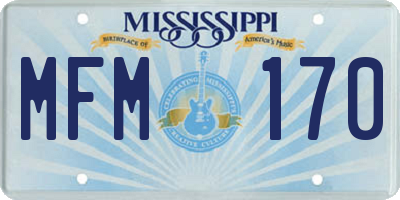 MS license plate MFM170