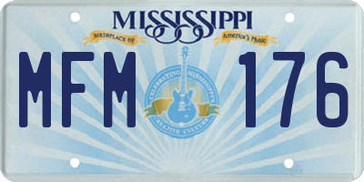 MS license plate MFM176