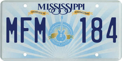MS license plate MFM184