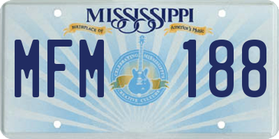 MS license plate MFM188