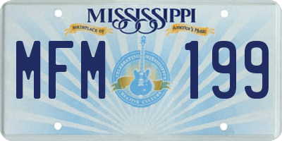 MS license plate MFM199
