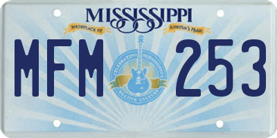 MS license plate MFM253
