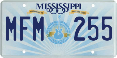 MS license plate MFM255