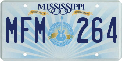 MS license plate MFM264