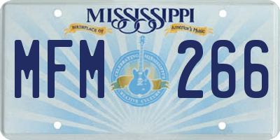 MS license plate MFM266
