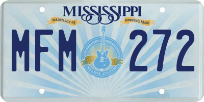 MS license plate MFM272