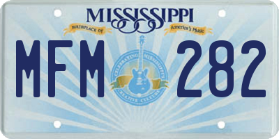 MS license plate MFM282