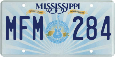 MS license plate MFM284