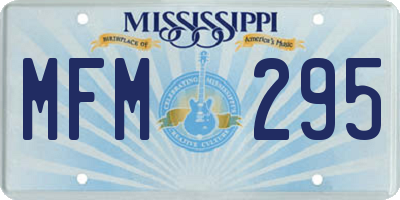 MS license plate MFM295