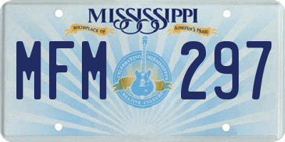 MS license plate MFM297