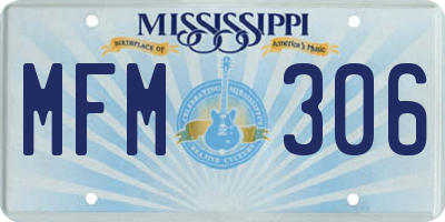 MS license plate MFM306