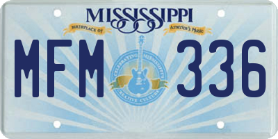 MS license plate MFM336