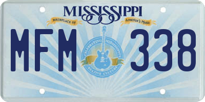 MS license plate MFM338