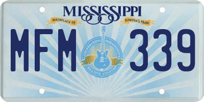 MS license plate MFM339