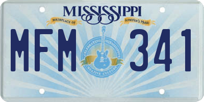 MS license plate MFM341