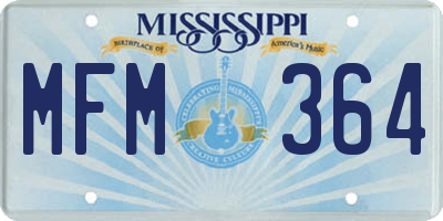 MS license plate MFM364