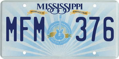 MS license plate MFM376