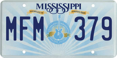 MS license plate MFM379