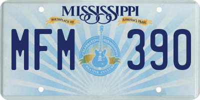 MS license plate MFM390