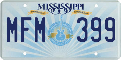 MS license plate MFM399