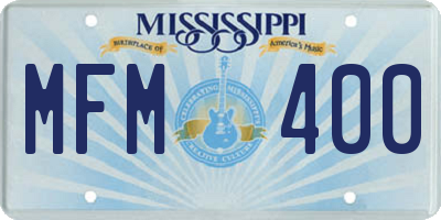 MS license plate MFM400