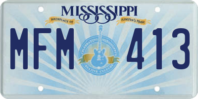 MS license plate MFM413