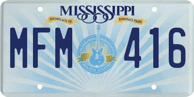 MS license plate MFM416