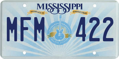 MS license plate MFM422