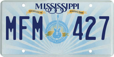 MS license plate MFM427