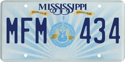MS license plate MFM434