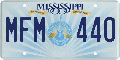 MS license plate MFM440