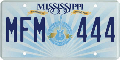MS license plate MFM444
