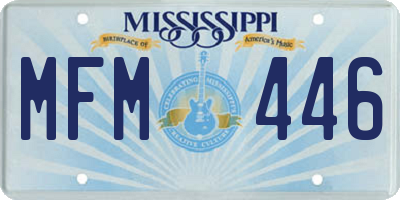 MS license plate MFM446