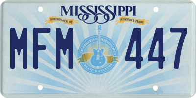 MS license plate MFM447