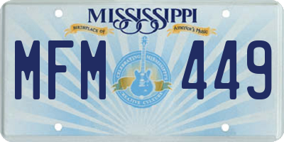 MS license plate MFM449