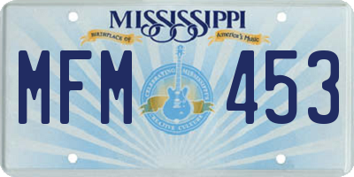 MS license plate MFM453