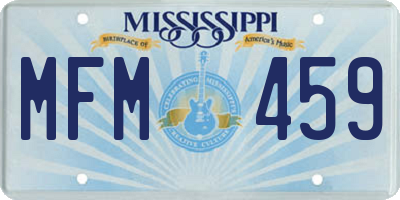MS license plate MFM459